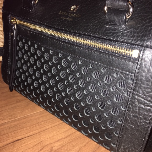 Kate Spade Black Bowler with detail front - Picture 7 of 8